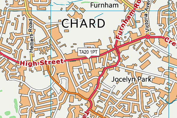Map of ORCHARD OSTEOPATHS LTD at district scale