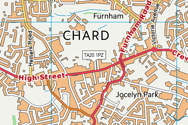 TA20 1PZ map - OS VectorMap District (Ordnance Survey)