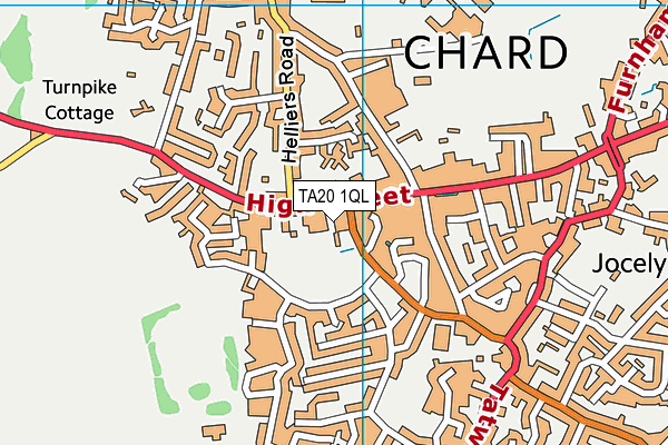 TA20 1QL map - OS VectorMap District (Ordnance Survey)