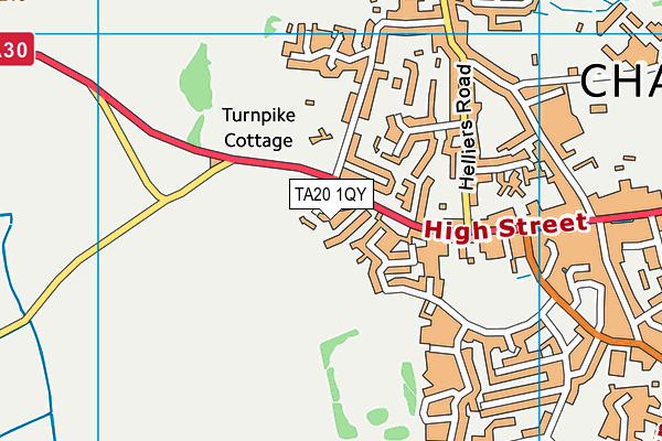 TA20 1QY map - OS VectorMap District (Ordnance Survey)