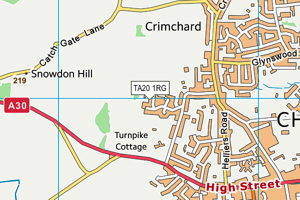 TA20 1RG map - OS VectorMap District (Ordnance Survey)