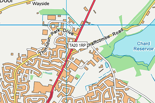 TA20 1RP map - OS VectorMap District (Ordnance Survey)