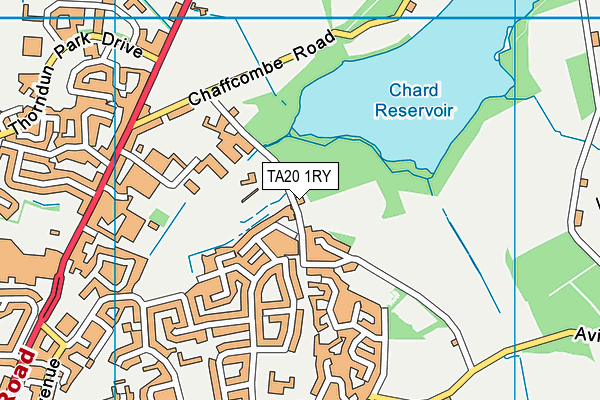 TA20 1RY map - OS VectorMap District (Ordnance Survey)