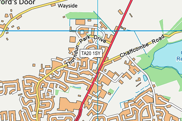 TA20 1SY map - OS VectorMap District (Ordnance Survey)