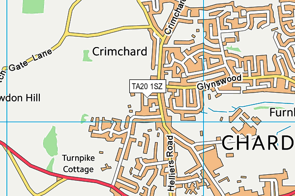 TA20 1SZ map - OS VectorMap District (Ordnance Survey)