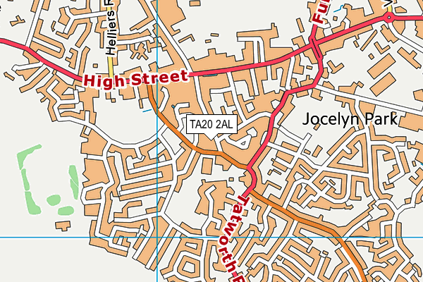 TA20 2AL map - OS VectorMap District (Ordnance Survey)