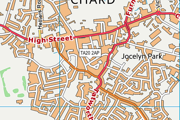 TA20 2AP map - OS VectorMap District (Ordnance Survey)