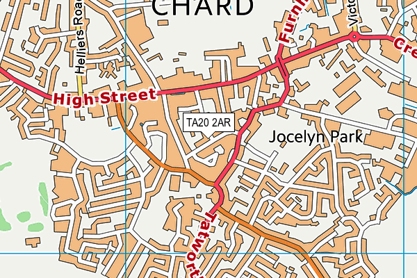 TA20 2AR map - OS VectorMap District (Ordnance Survey)