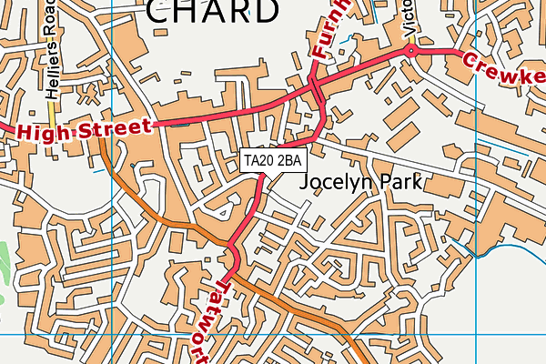 TA20 2BA map - OS VectorMap District (Ordnance Survey)