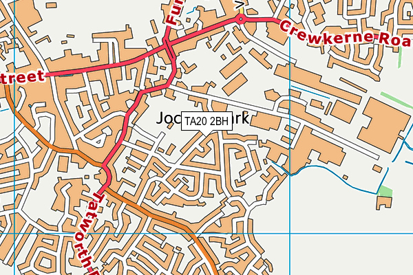 TA20 2BH map - OS VectorMap District (Ordnance Survey)