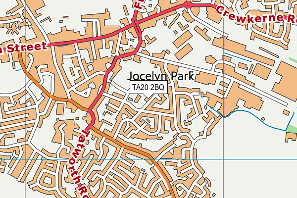 TA20 2BQ map - OS VectorMap District (Ordnance Survey)