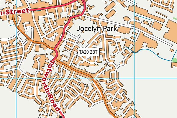 TA20 2BT map - OS VectorMap District (Ordnance Survey)