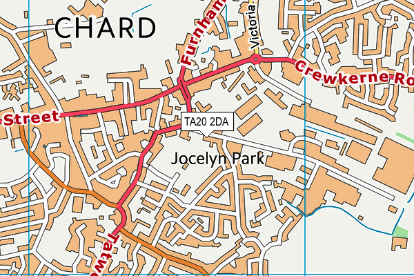 TA20 2DA map - OS VectorMap District (Ordnance Survey)