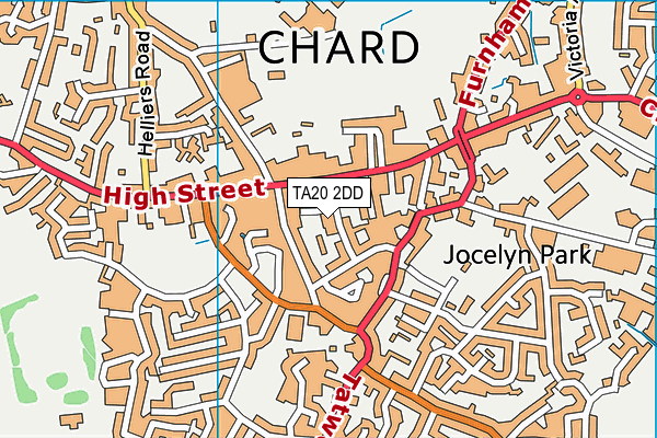 TA20 2DD map - OS VectorMap District (Ordnance Survey)