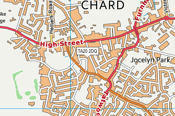 TA20 2DQ map - OS VectorMap District (Ordnance Survey)