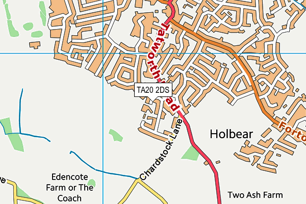 TA20 2DS map - OS VectorMap District (Ordnance Survey)