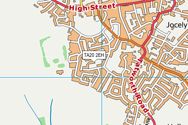 TA20 2EH map - OS VectorMap District (Ordnance Survey)