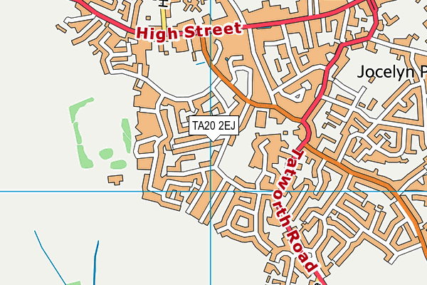 TA20 2EJ map - OS VectorMap District (Ordnance Survey)