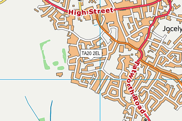 TA20 2EL map - OS VectorMap District (Ordnance Survey)