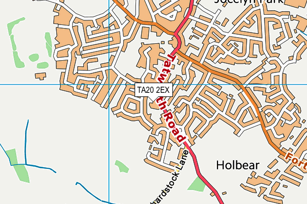 TA20 2EX map - OS VectorMap District (Ordnance Survey)