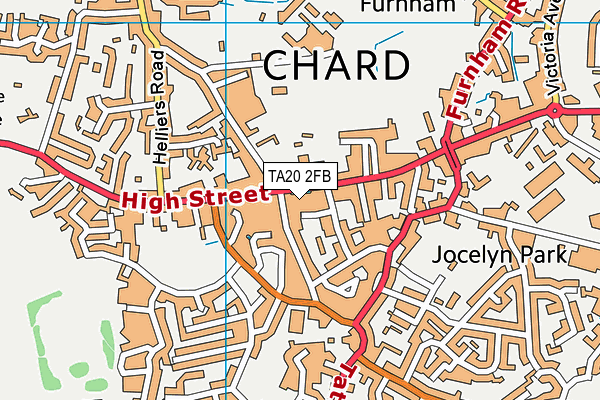 TA20 2FB map - OS VectorMap District (Ordnance Survey)