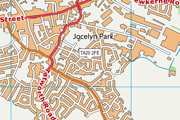 TA20 2FE map - OS VectorMap District (Ordnance Survey)