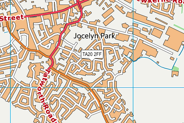 TA20 2FF map - OS VectorMap District (Ordnance Survey)