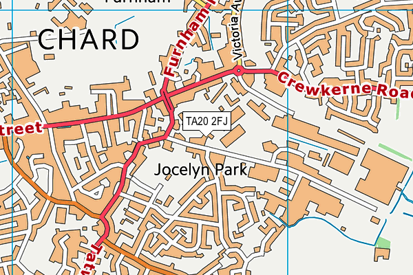 TA20 2FJ map - OS VectorMap District (Ordnance Survey)