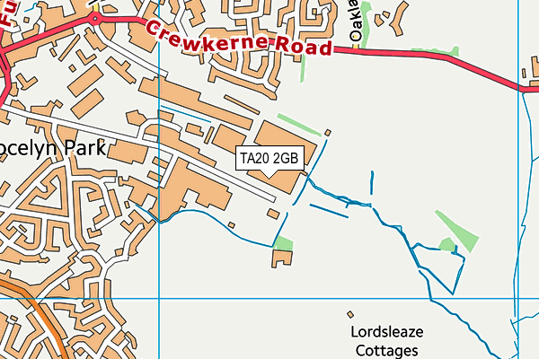 TA20 2GB map - OS VectorMap District (Ordnance Survey)