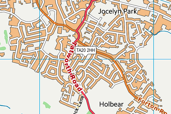 TA20 2HH map - OS VectorMap District (Ordnance Survey)