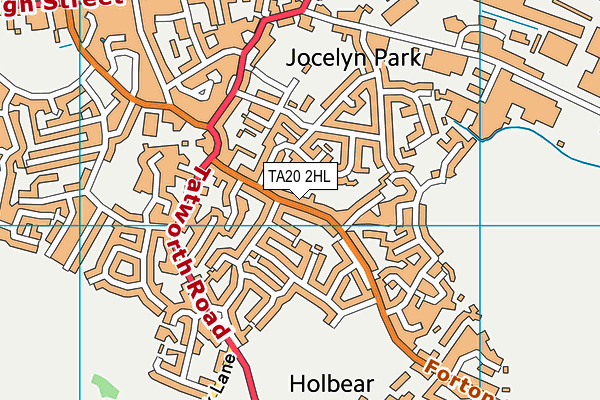 TA20 2HL map - OS VectorMap District (Ordnance Survey)