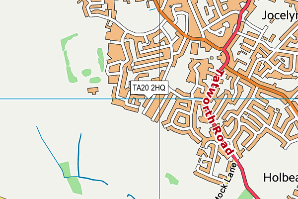 TA20 2HQ map - OS VectorMap District (Ordnance Survey)