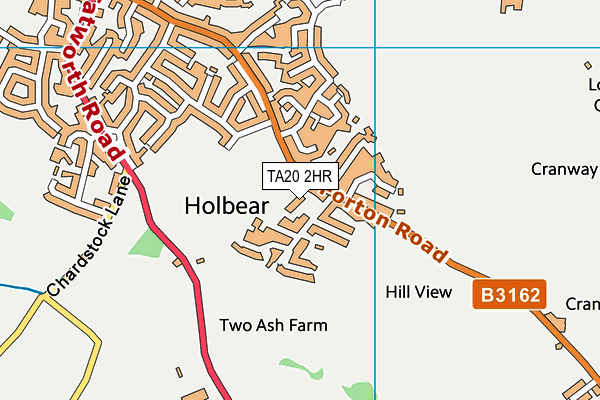 TA20 2HR map - OS VectorMap District (Ordnance Survey)