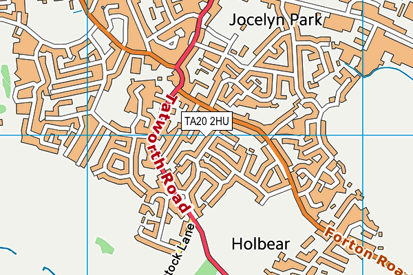 TA20 2HU map - OS VectorMap District (Ordnance Survey)