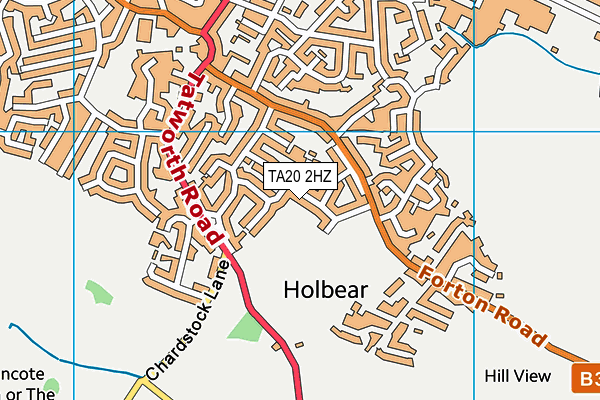 TA20 2HZ map - OS VectorMap District (Ordnance Survey)