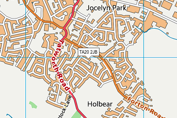 TA20 2JB map - OS VectorMap District (Ordnance Survey)