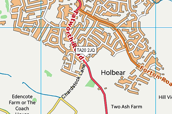 TA20 2JQ map - OS VectorMap District (Ordnance Survey)