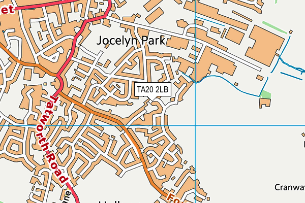 TA20 2LB map - OS VectorMap District (Ordnance Survey)