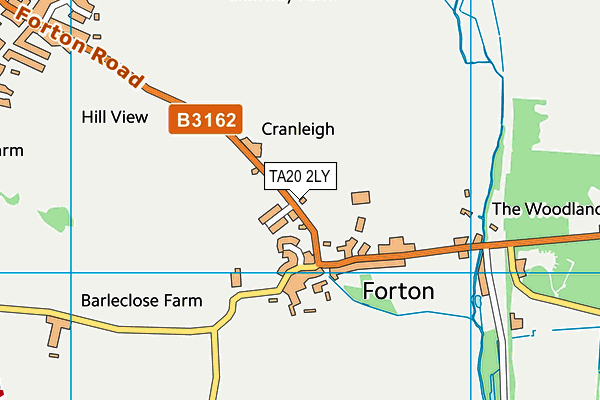 TA20 2LY map - OS VectorMap District (Ordnance Survey)