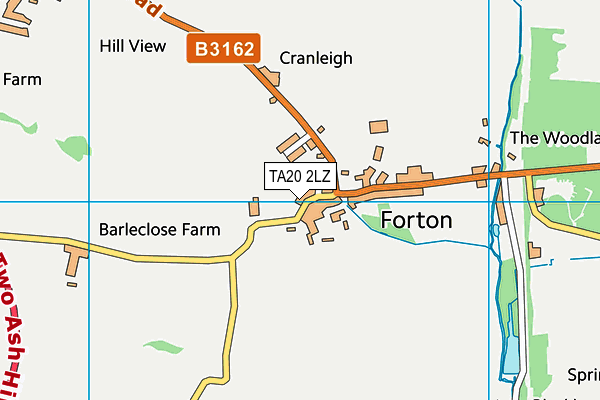 Forton Rangers Football Club map (TA20 2LZ) - OS VectorMap District (Ordnance Survey)