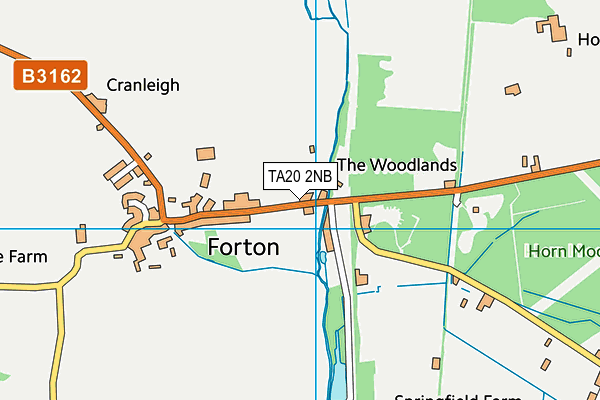 TA20 2NB map - OS VectorMap District (Ordnance Survey)