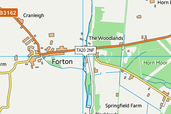 TA20 2NF map - OS VectorMap District (Ordnance Survey)