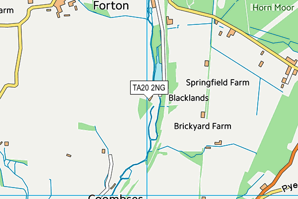 TA20 2NG map - OS VectorMap District (Ordnance Survey)