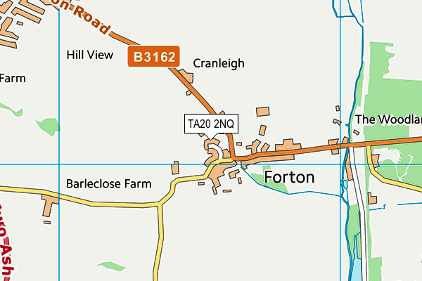 TA20 2NQ map - OS VectorMap District (Ordnance Survey)