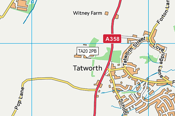 TA20 2PB map - OS VectorMap District (Ordnance Survey)