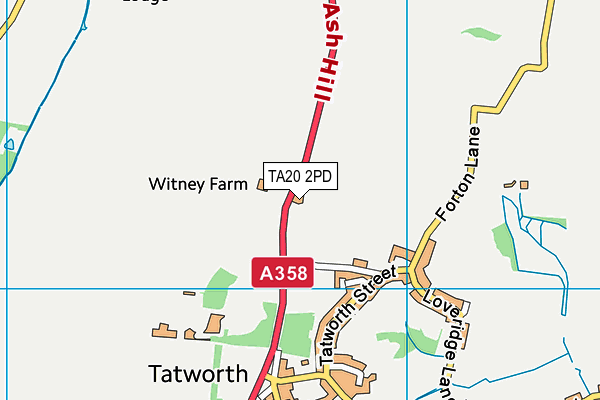 TA20 2PD map - OS VectorMap District (Ordnance Survey)