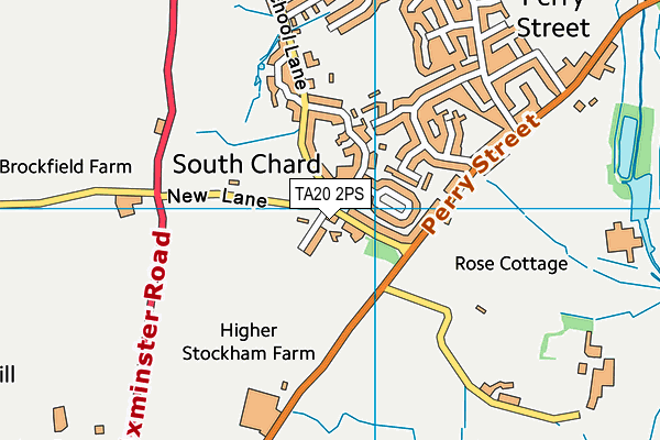 TA20 2PS map - OS VectorMap District (Ordnance Survey)