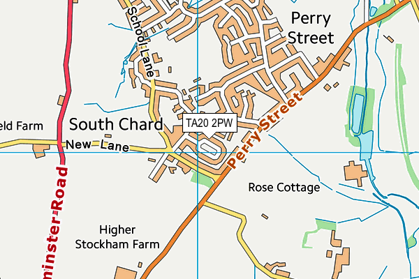 TA20 2PW map - OS VectorMap District (Ordnance Survey)