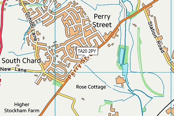 TA20 2PY map - OS VectorMap District (Ordnance Survey)