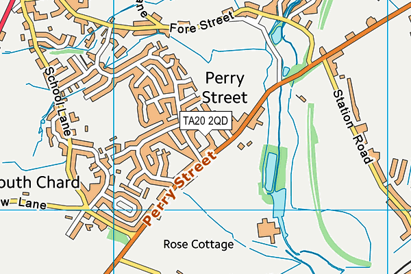 TA20 2QD map - OS VectorMap District (Ordnance Survey)